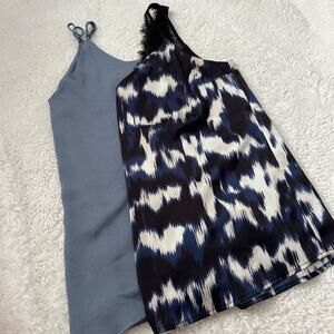 Express Bundle Camisole Women's Tank Top Size XS Blue Lace Silky Material